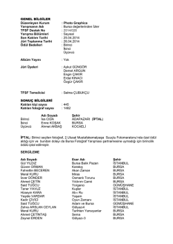 Sonuç Bildirim Listesi için tıklayınız.