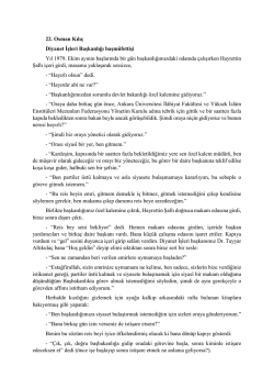 22. Osman Kılı&ccedil; Diyanet İşleri Başkanlığı başm&uuml;fettişi Yıl 1979. Ekim