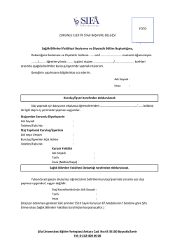 Şifa &Uuml;niversitesi Eğitim Yerleşkesi Ankara Cad. No:45 35100