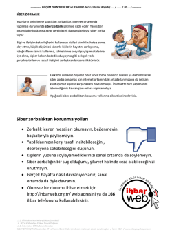 Siber zorbalıktan korunma yolları
