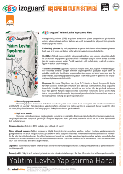 cbsizoguard-yalıtım levha yapıştırma harcı