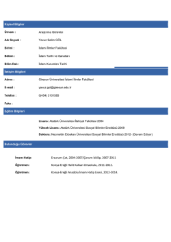 İmam-Hatip: Erzurum-&Ccedil;at, 2004-2007/&Ccedil;orum-İskilip, 2007