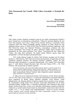 İhsan Kolua&ccedil;ık, Nesrin Kula T&uuml;rk Sinemasında İş&ccedil;i Temsili