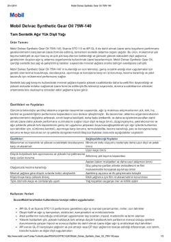 Mobil Delvac Synthetic Gear Oil 75W-140 - Ak