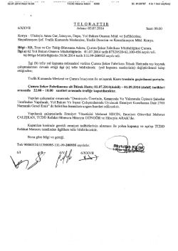 telgraftır - TCDD 6. B&ouml;lge