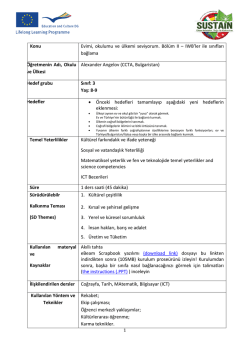 Konu Evimi, okulumu ve &uuml;lkemi seviyorum