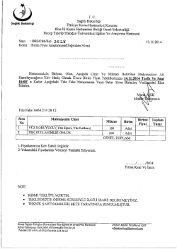 T.`C. - Rize Eğitim ve Araştırma Hastanesi