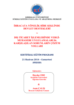 Seminere davet - Ankara Serbest Muhasebeci Mali Müşavirler Odası