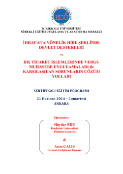 Seminere davet - Ankara Serbest Muhasebeci Mali M&uuml;şavirler Odası