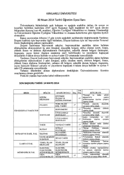 kırklareli &uuml;niversitesi