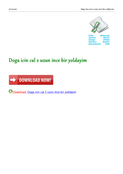 Doga icin cal 2 uzun ince bir yoldayim