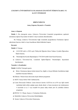 Yönergeyi görüntülemek için tıklayınız