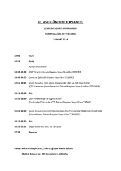 20. aso g&uuml;ndem toplantısı