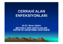 Cerrahi Alan Enfeksiyonları