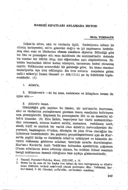 HABERİ sıFATLARI ANLAMADA METOD