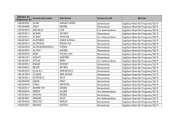 &Ouml;ğrenci No /Stutudent ID Soyadı/Surname Adı/Name Seviye/Level