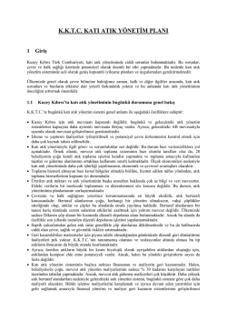 kktc katı atık y&ouml;netim planı