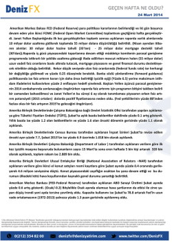 24 Mart 2014 Amerikan Merkez Bakası FED (Federal Reserve) para