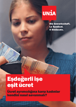 Eşdeğerli işe eşit ücret