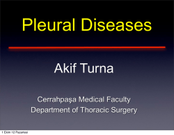 Pleural Effusions