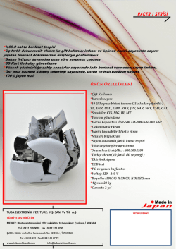 &Uuml;R&Uuml;N &Ouml;ZELLİKLERİ - Tuba Elektronik