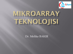 Mikroarray teknolojisi
