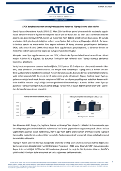 Enerji Piyasası Denetleme Kurulu (EPDK) 21 Mart 2014 tarihinde