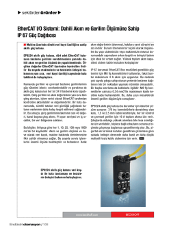 Dahili Akım ve Gerilim Ölçümüne Sahip IP 67 Güç Dağıtıcısı