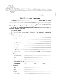 S&ouml;zleşme &Ouml;rneği T&uuml;rk&ccedil;e