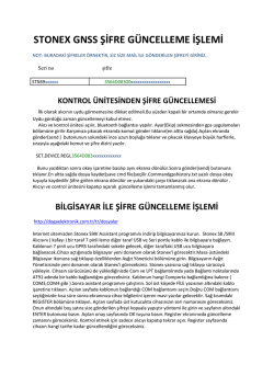 STONEX GNSS ŞİFRE G&Uuml;NCELLEME İŞLEMİ