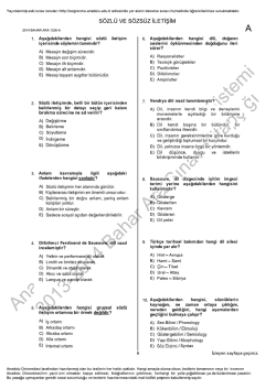 s&Ouml;zL&Uuml; vE s&ouml;zs&uuml;z iLETişiM - Uzman Kariyer Yayınları