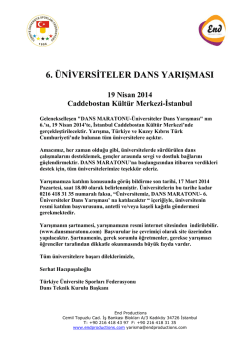6. &uuml;niversiteler dans yarışması