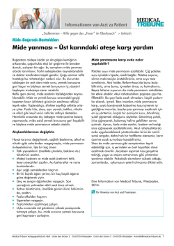 Mide yanması &ndash; &Uuml;st karındaki ateşe karşı yardım