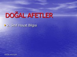 doğal afetler