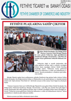 Sayı- 23 - Fethiye Ticaret ve Sanayi Odası
