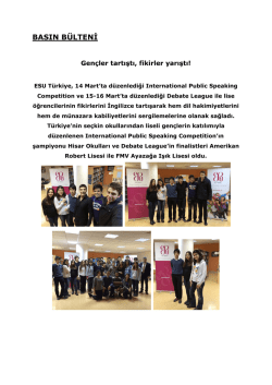 Gen&ccedil;ler tartıştı, fikirler yarıştı!