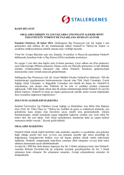 BASIN B&Uuml;LTENİ ORALAIR&reg; ERİŞKİN VE &Ccedil;OCUKLARDA &Ccedil;İM