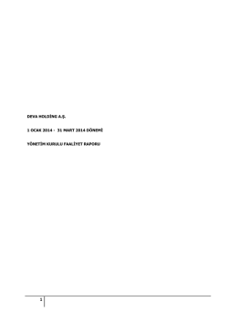 31.03.2014 Faaliyet Raporu