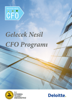 Gelecek Nesil CFO Programı - İstanbul Ticaret &Uuml;niversitesi