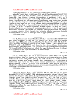 Duyuru ile ilgili ek dosyasına burdan ulaşabilirsiniz