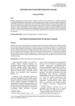 doğunun unutulmuş bir manastırı