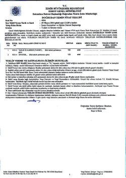 T.c. . İZMİR B&Uuml;Y&Uuml;KŞEHİR BELEDİYESİ Esnor GENEL