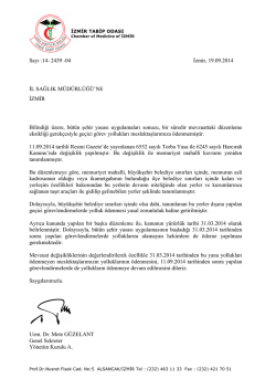 Kurumlara g&ouml;nderilen yazılar i&ccedil;in tıklayınız