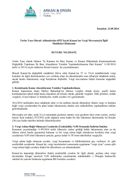 2014-52 Torba Yasa Olarak Adlandırılan 6552