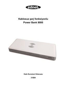 Kablosuz şarj fonksiyonlu Power Bank 8000