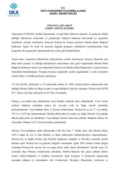 Polonya &Ccedil;alışma Ziyareti Sonu&ccedil; Raporu