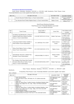 Enerji Piyasası D&uuml;zenleme Kurulunun 16/01/2014 ve 23
