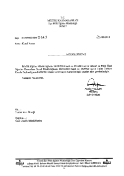 T.C. MEZİTLİ KAYMAKAMLlĞı - mersin