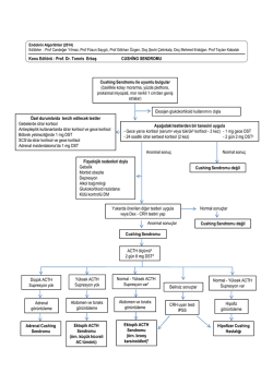 Cushing Sendromu ile uyumlu bulgular