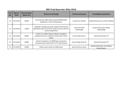 3001 Proje Başvuruları (Ekim 2014)